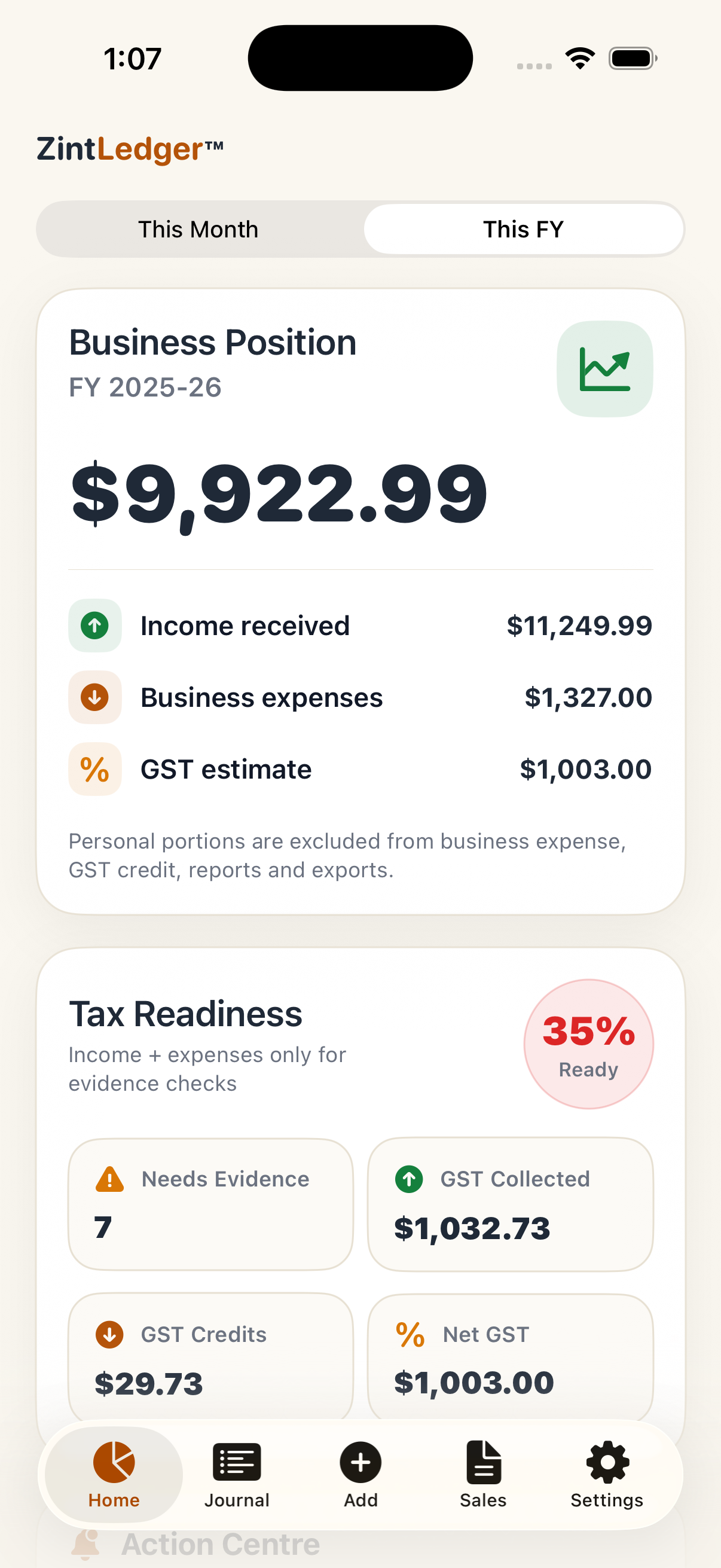 Dashboard overview screenshot